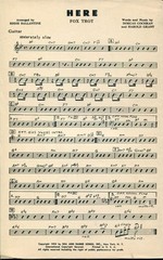 HERE – FOX TROT – COCHRAN & GRANT – ORCHESTRATION ARRANGED BY EDDIE BALLANTINE