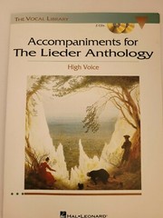 Accompaniments for The Lieder Anthology-High Voice 2 CD&rsquo;s-The Vocal Library