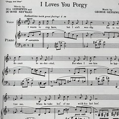 1959 Porgy and Bess Vocal Selections From PB 46 Pages Sidney Portier