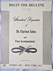 Vintage Clarinet Piano Sheet Music Lot 6 Pieces Begin The Beguine Stamitz