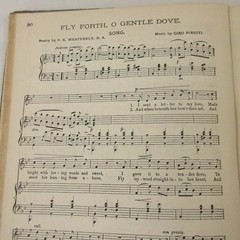 Antique Sheet Music Song Book Gems of English Songs Duets Quartets Piano Forte