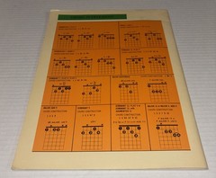 Vintage 1967 Guitar Chord Dictionary Ronny Lee Beacon Music Co Ridgefield NJ USA