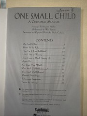 Christmas Musical SATB SONGBOOK One Small Child Benjamin Harlan Multiple Availab