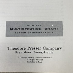 2 Books 1959 Richter-Ware Method Parts 1 and 2 Spinet Organ Theodore Presser