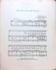 The Meaning Of USA Sheet Music John Nestor Raymond Browne 1902 Patriotic