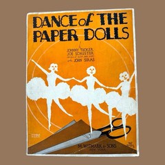 Dance of the Paper Dolls Sheet Music Hap Hadley Art Deco Cover M Witmark 1929