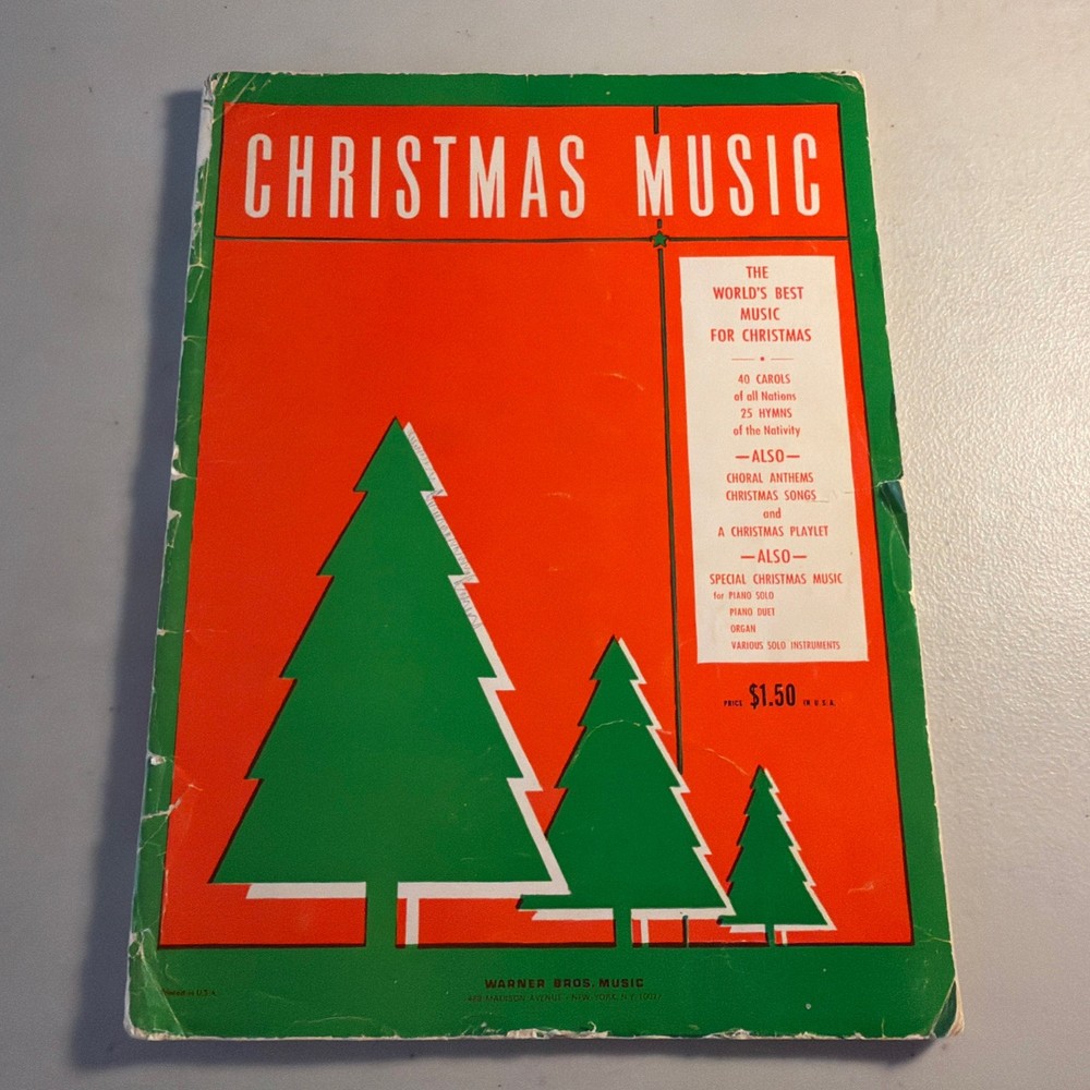 Vintage Christmas Sheet Music Book by M. Witmark & Sons – The Worlds Best Music