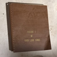 Volume 1 Antique Song Book, Fake book with Over 1,000 Songs