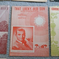 16pc Lot 1920-43 Antique Music Sheet Music. Retro Graphics Theater Design Vtg