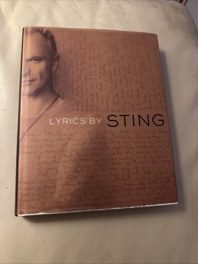 Lyrics By Sting Music Hardcover Book 2007 # 48 A