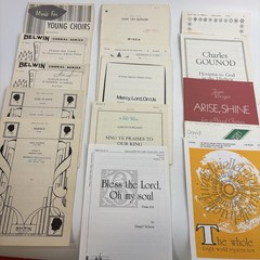Lot 30 Choral Octavo Sheet Music SATB Sacred Religious Various Church Music Song