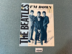 rare The Beatles I&rsquo;M DOWN original sheet music – Maclen Music 1965-4246