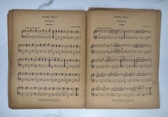 1909 Easy Duets In Easy Keys Piano Music Book G Martaine Illustrated Cover Folio