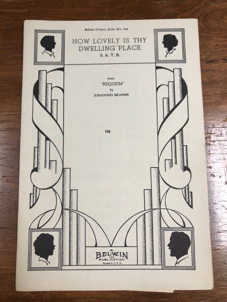 How Lovely Is Thy Dwelling Place By Johannes Brahms Mixed Voices Sheet Music