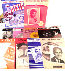 Lot of 146 Pieces Of Vintage 1930&rsquo;s-1950&rsquo;s Sheet Music / song books from movies+