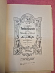 Vintage Haydn 30 Celebrated Quartets Band I Complete 4 Parts Edition Peters Set