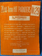 Sheet Music Booklet 20 All Time Hit Paraders No 29 Trumpet Clarinet Sax Loc OB