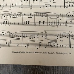 The Merry Widow Waltz 1933 Franz Lehar Piano Solo Unexcelled Edition