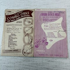 Lot 2 Combo-Orks C Book Instruments Songbook Piano Sheet Music 1952-53 Harms