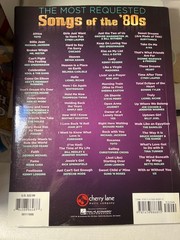 The Most Requested Songs of the &rsquo;80s, 59 Songs,Cherry Lane Music Co Hal Leonard