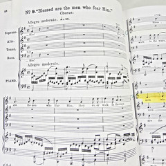 Mendelssohn Elijah An Oratorio Full Vocal Score Piano Chorus 4 Part Voices Songs