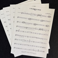 E Pluribus UNUM March Concert Band Sheet Music Complete Scores & Parts Jewell
