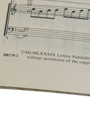 Lorenz Handbell Organ Encores Sheet Music Lot 1989-1990s Christian