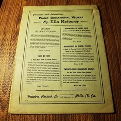 Ella Ketterer Adventures in Piano Technic Sheet Music Theodore Presser
