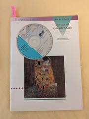 Songs of Joseph Marx – High Voice (The Vocal Library) with Companion CD music