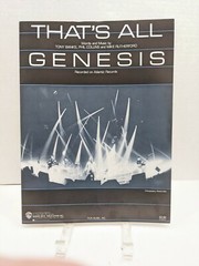 Thats All Genesis Sheet Music NOS Piano Voice Guitar 80s Prog Rock & Roll F4AB