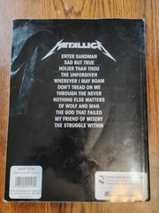 Metallica Tab Books lot of 3