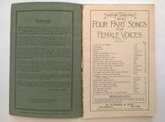 Witmark Choruses No. 6 Vol. 1 Female Four-Part Songs 1926 Sheet Music Songbook