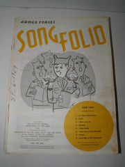 Vintage Armed Forces Song Folio Sheet Music 1959 Lot of 25 GUC