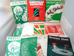 Lot of 12 Christmas Sheet Music & Trumphet Song Books-Perry Como, 1940-50&rsquo;s