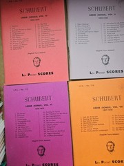 4 Vintage Lea Pocket Scores SCHUBERT Nos. 113 114 115 116 L.P.S. Music Books