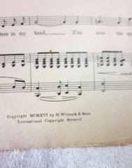 The Silent Voice Piano Sheet Music & Voice 1916 Caro Roma