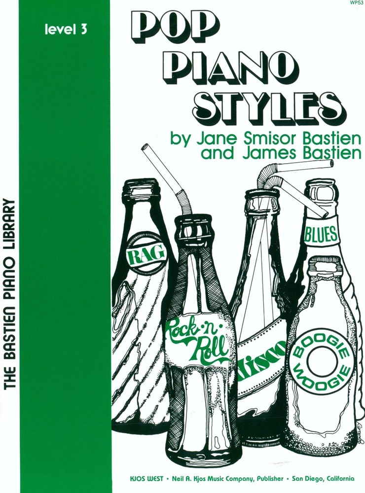 Pop Piano Styles Solo Songbook Level 3 Bastien 1980 Blues Disco Fever Rock Rag