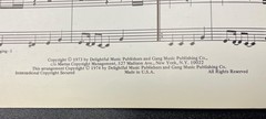 Rare “Hollywood Swinging” Kool The Gang Sheet Music 1974 Vintage R&B/Pop