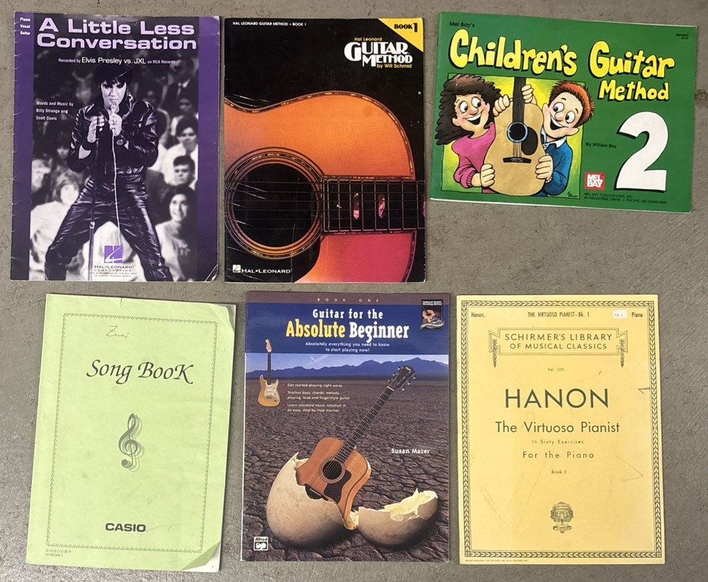 Lot 6 Song Music Books Guitar Piano