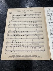 Shake Rattle & Roll Big Joe Turner 1954 Pledging My Love Johnny Ace Sheet Music