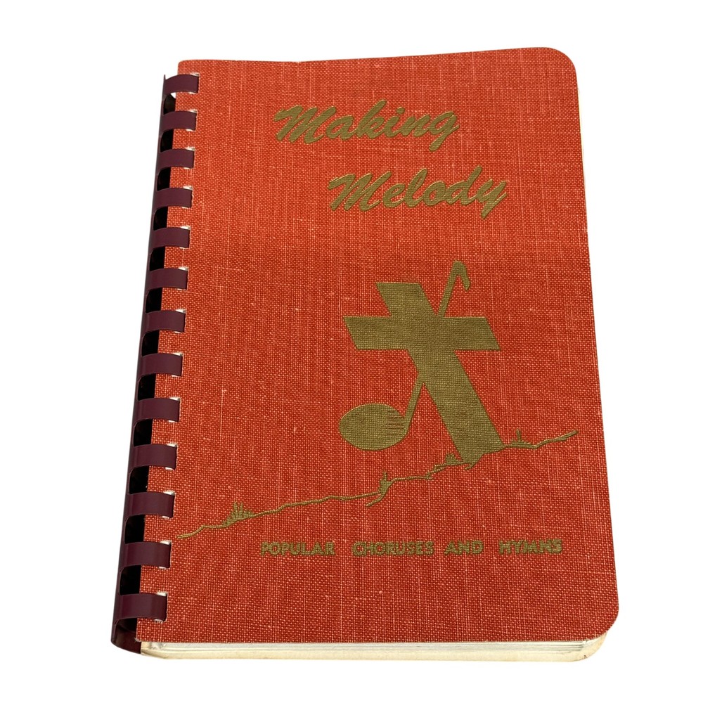 Vintage Bible Memory Assoc Making Melody Songbook Christian Solo Singer USA Red