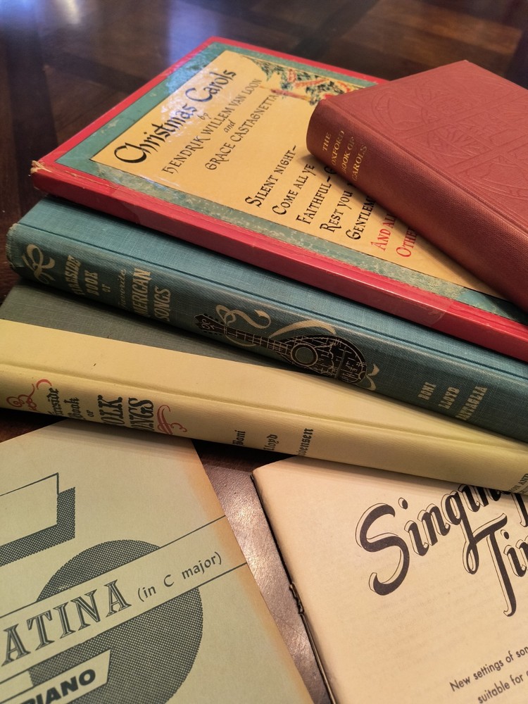 Lot Of Vintage Piano Books And Sheet Music