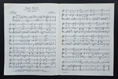Dear Heart Henry Mancini Sheet Music Piano Guitar Vocal M Witmark & Sons 1964