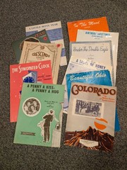 Ridiculously ENORMOUS Lot of 75+ Extremely Random Vintage Sheet Music and Books