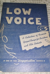 VTG 40s 50s Low Voice Singspiration Music Lot Church Gospel No 1, 2, 3, 5, 6