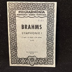 BRAHMS Symphony #1 – PHILHARMONIA (Austria) – Full Study Score