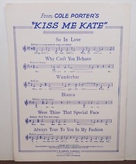 True Love – Cole Porter – Sheet Music 1956