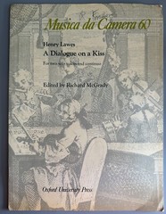 SHEET MUSIC Henry Lawes A Dialogue on a Kiss for two solo voices and continuo
