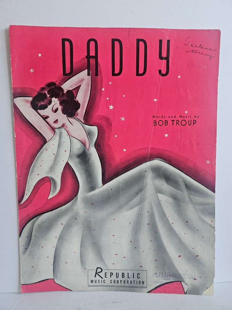 Sheet Music Daddy 1941