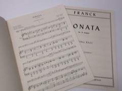 Cesar Franck Sonata in A Major for String Bass and Piano Sheet Music IMC